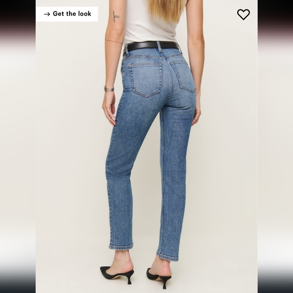 Reformation Ezra Super Stretch HighRise Straight Jeans | Size 27 | Like New - Picture 7 of 8